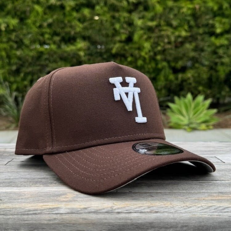 New Era LA Dodgers Upside Down Dark Brown 940 A-Frame