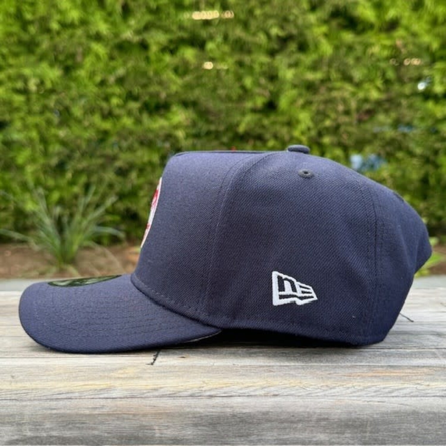 NY Hat Logo Navy 940 A-Frame Snapback - The Locker Room of