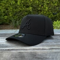 New Era Atlanta Braves Black Black 940 A-Frame