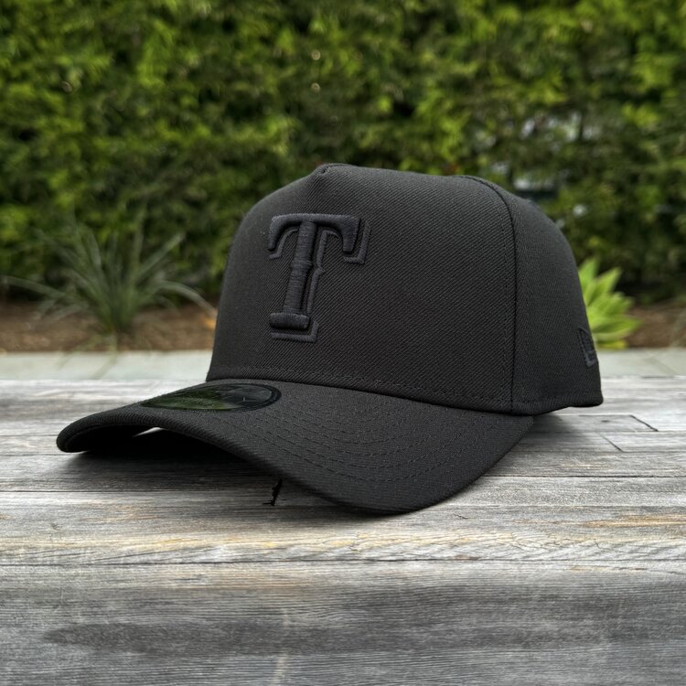 New Era Texas Rangers Black Black 940 A-Frame