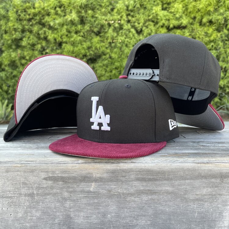 New Era LA Black/Cardinal Corduroy 950 Snapback