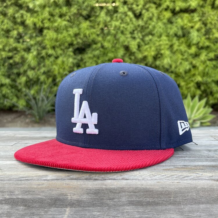 New Era LA Navy/Red Corduroy 950 Snapback