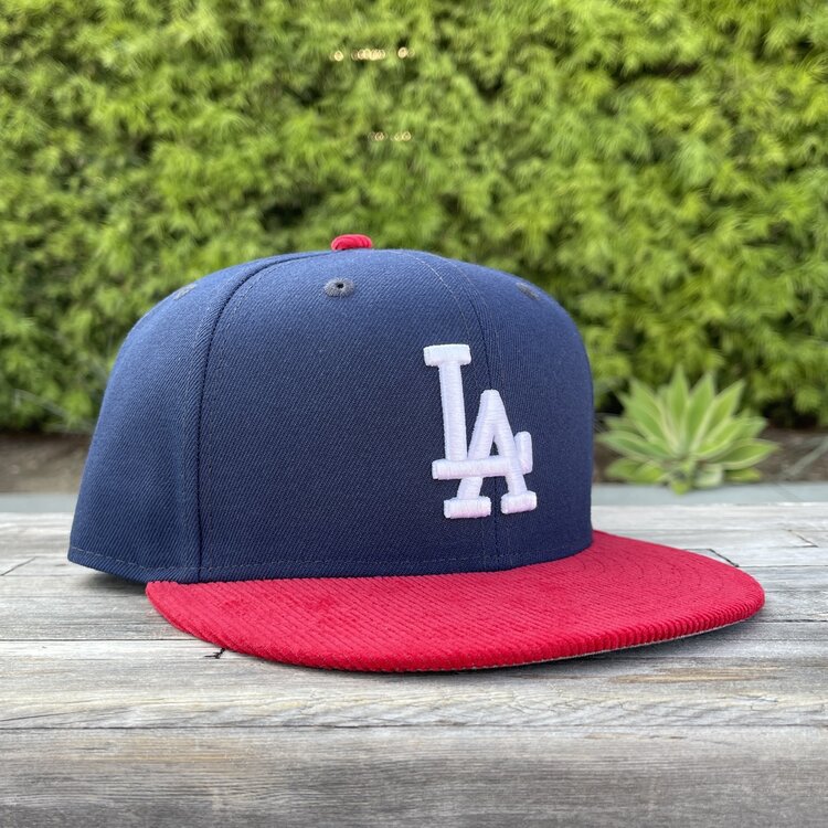 New Era LA Navy/Red Corduroy 950 Snapback