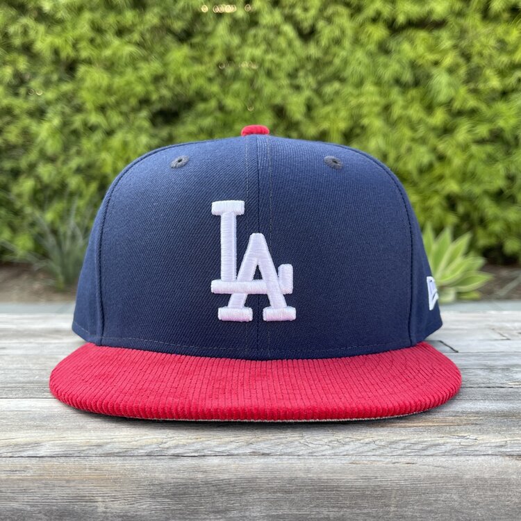 New Era LA Navy/Red Corduroy 950 Snapback