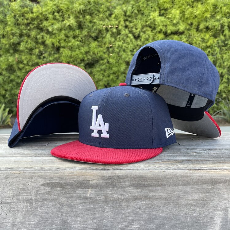 New Era LA Navy/Red Corduroy 950 Snapback