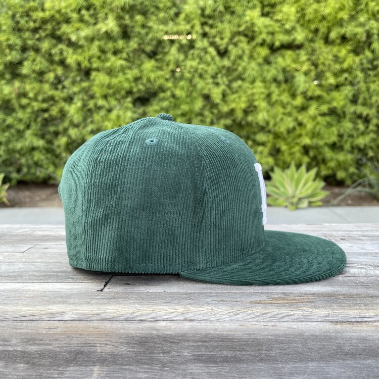 New Era LA Dark Green Corduroy 950 Snapback