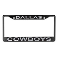 Wincraft Cowboys Black Silver License Plate Frame