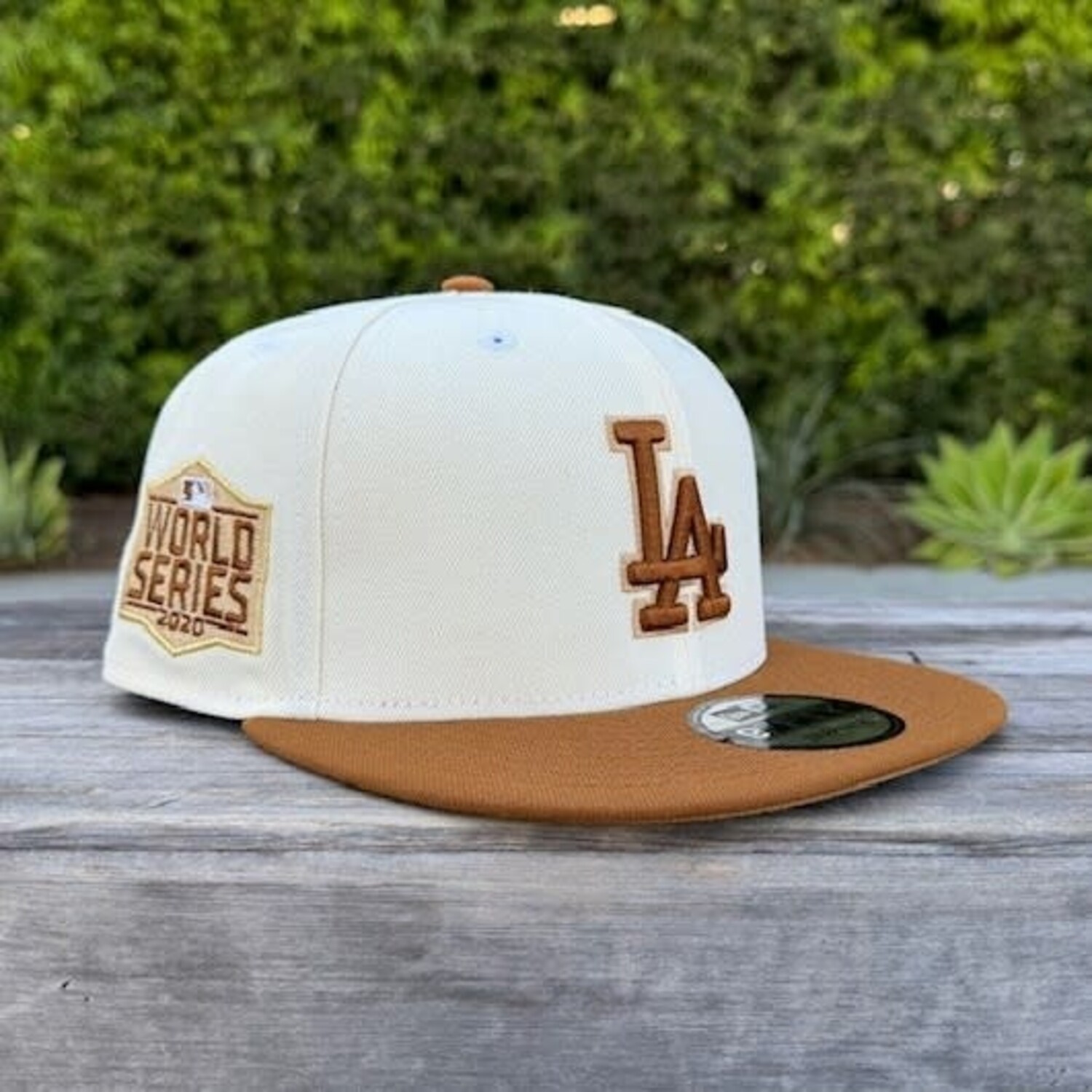 LA Dodgers Ivory/Peanut 2020 WS 950 Snapback - The Locker Room of