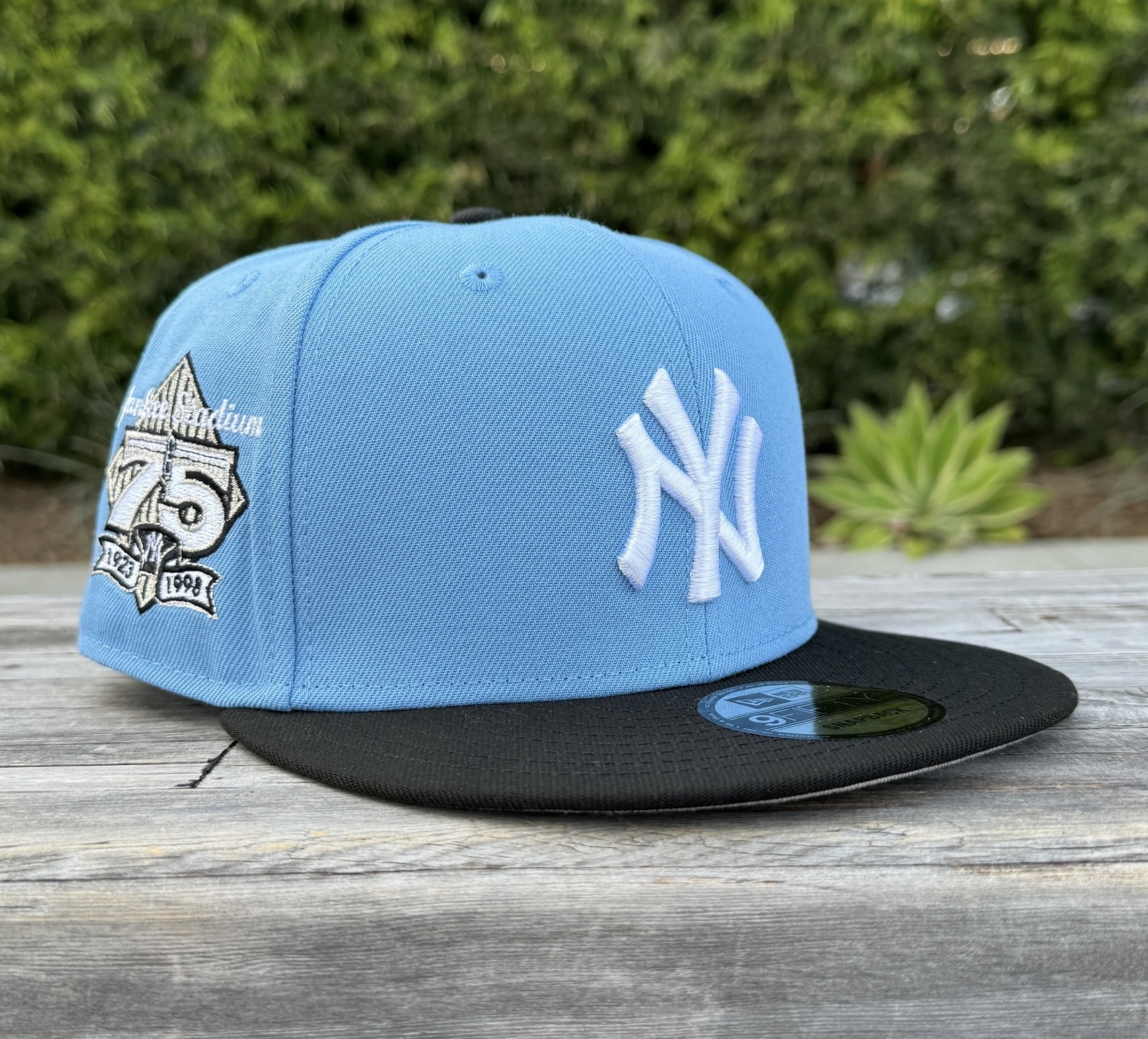 NY Light Blue/Black 75th Stadium Anniv 950 Snapback - The Locker