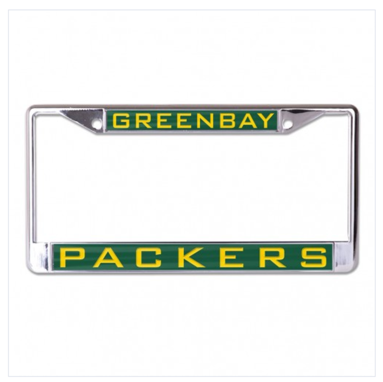 Wincraft Packers Chrome Team Color License Plate Frame