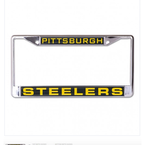 Wincraft Steelers Chrome Team Color License Plate Frame