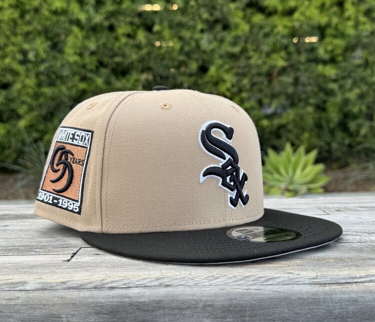 New Era White Sox Khaki/Black 95 Years 950 Snapback