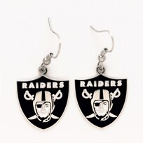 Wincraft Raiders Shield Logo Dangle Earrings