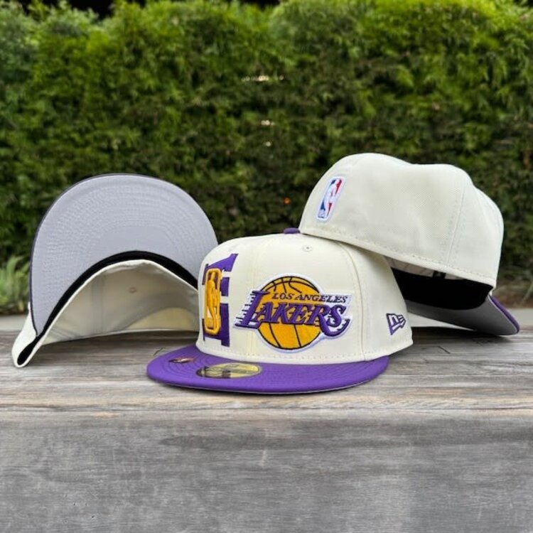 New Era Lakers 2022 NBA Draft Ivory/Team Color Fitted