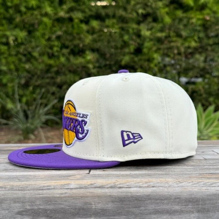 New Era Lakers 2022 NBA Draft Ivory/Team Color Fitted