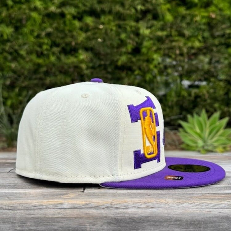 New Era Lakers 2022 NBA Draft Ivory/Team Color Fitted