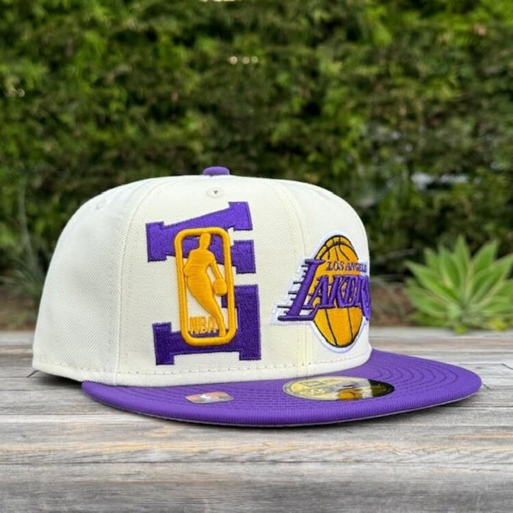 New Era Lakers 2022 NBA Draft Ivory/Team Color Fitted