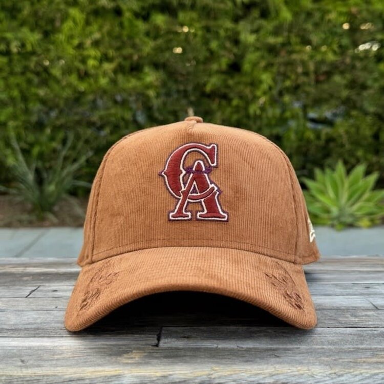 New Era California Angels Toasted Peanut Corduroy 940 A-Frame