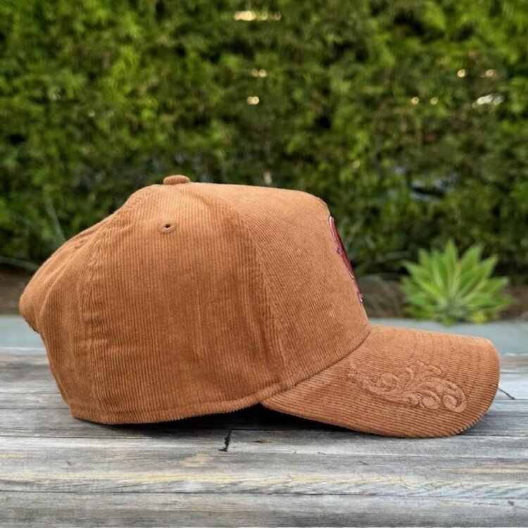 New Era California Angels Toasted Peanut Corduroy 940 A-Frame
