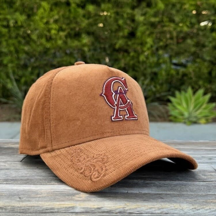 New Era California Angels Toasted Peanut Corduroy 940 A-Frame