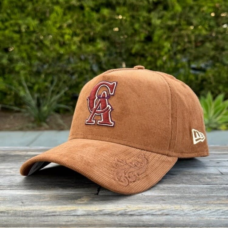 New Era California Angels Toasted Peanut Corduroy 940 A-Frame