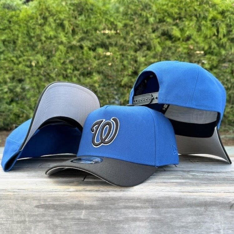 New Era Washington Nationals Indigo/Black White Outline 940 A-Frame