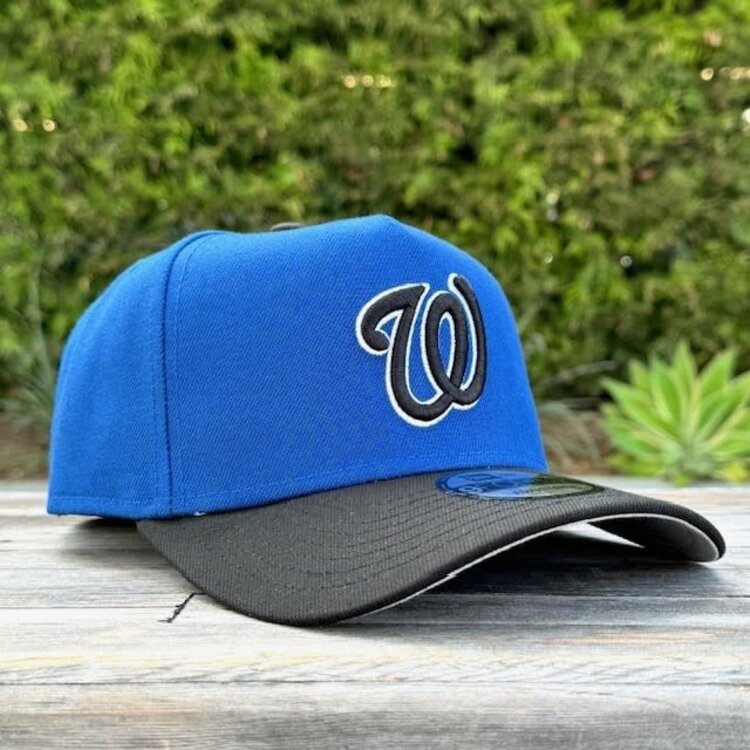 New Era Washington Nationals Indigo/Black White Outline 940 A-Frame