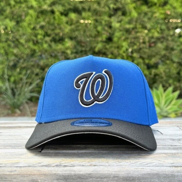 New Era Washington Nationals Indigo/Black White Outline 940 A-Frame