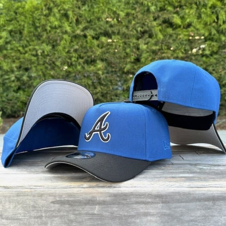 New Era Atlanta Braves Indigo/Black White Outline 940 A-Frame