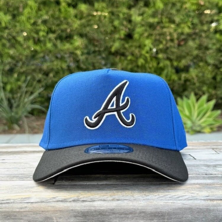 New Era Atlanta Braves Indigo/Black White Outline 940 A-Frame