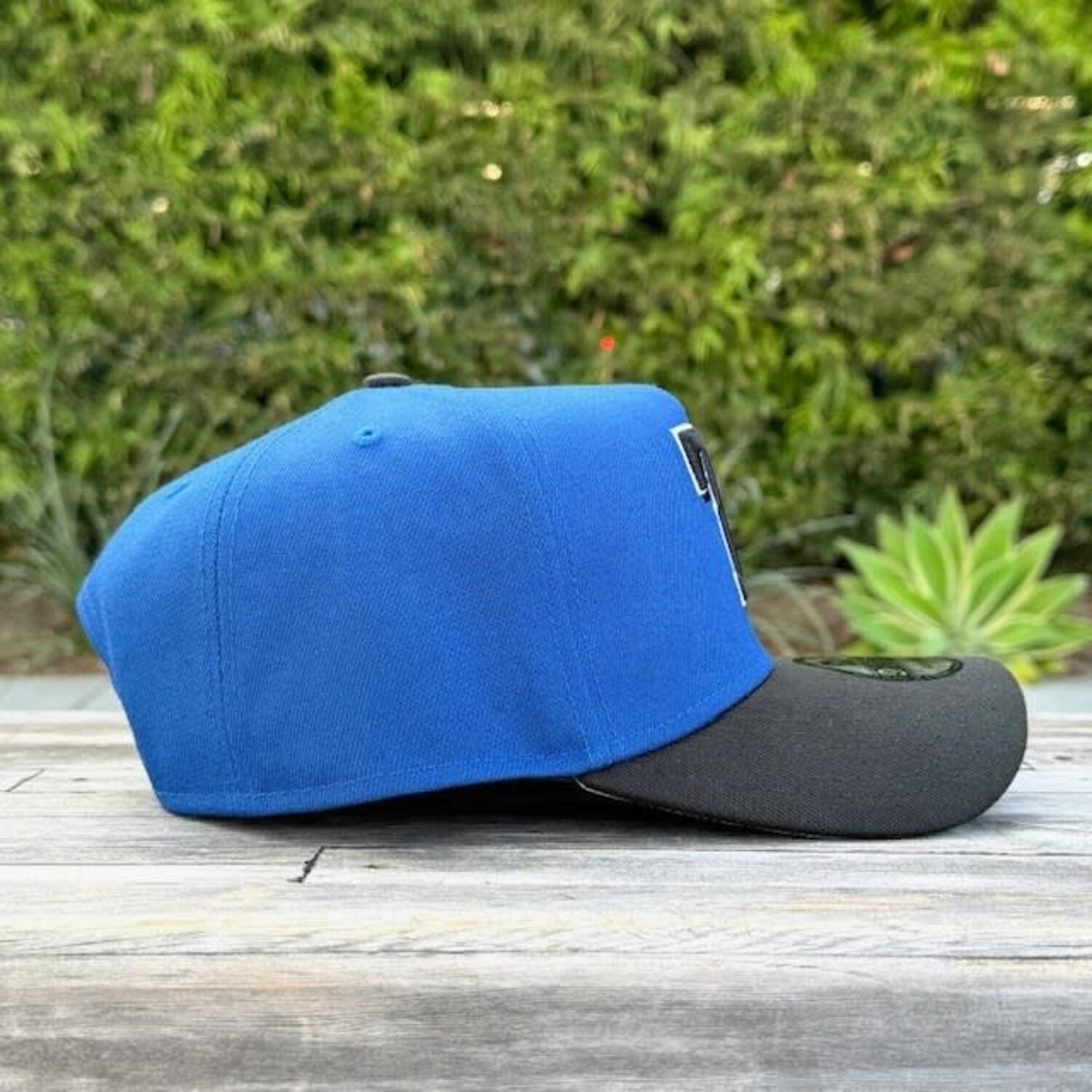 Texas Rangers Indigo/Black White Outline 940 A-Frame Snapback