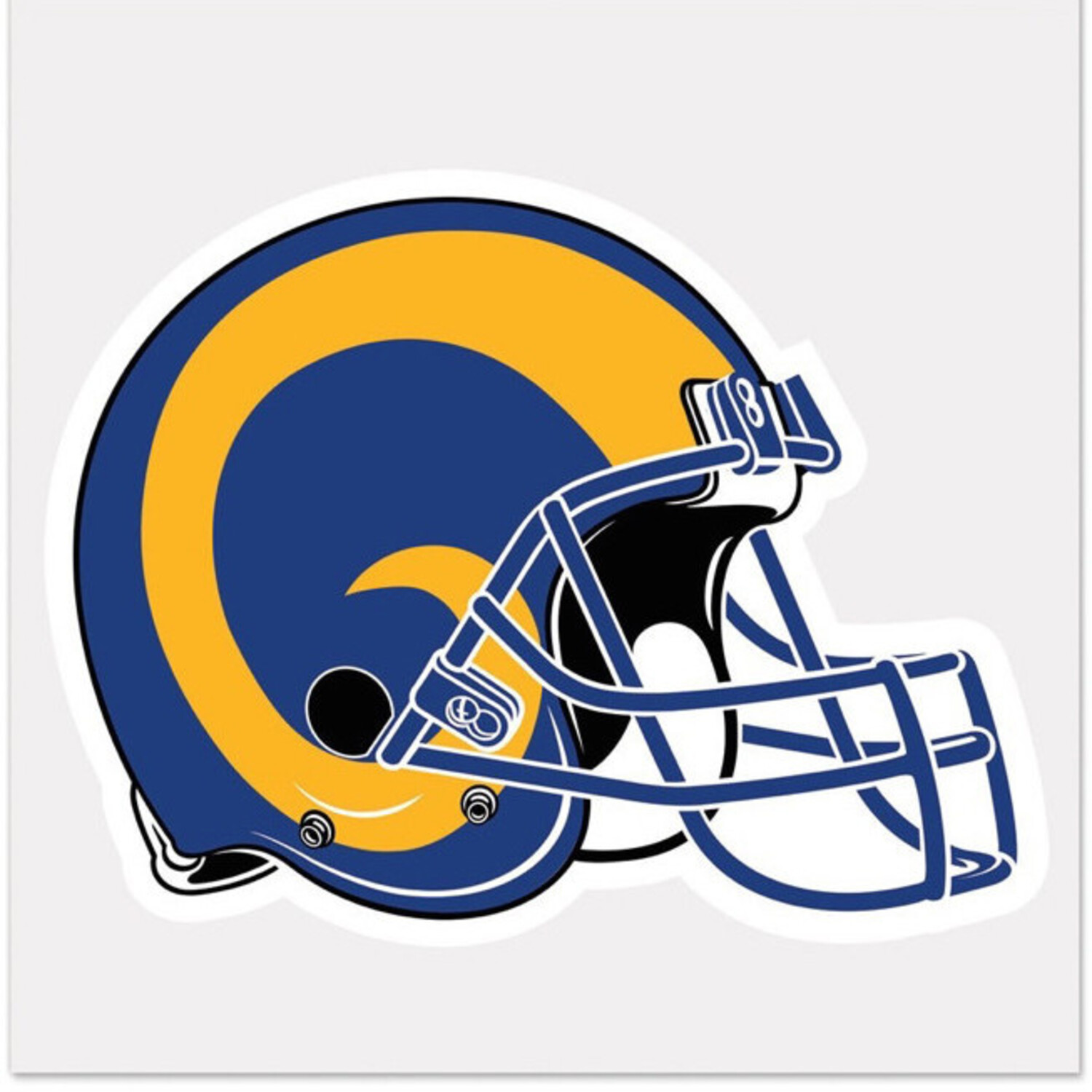 Big Decal NFL Los Angeles Rams Throwback Helmet - The Locker Room