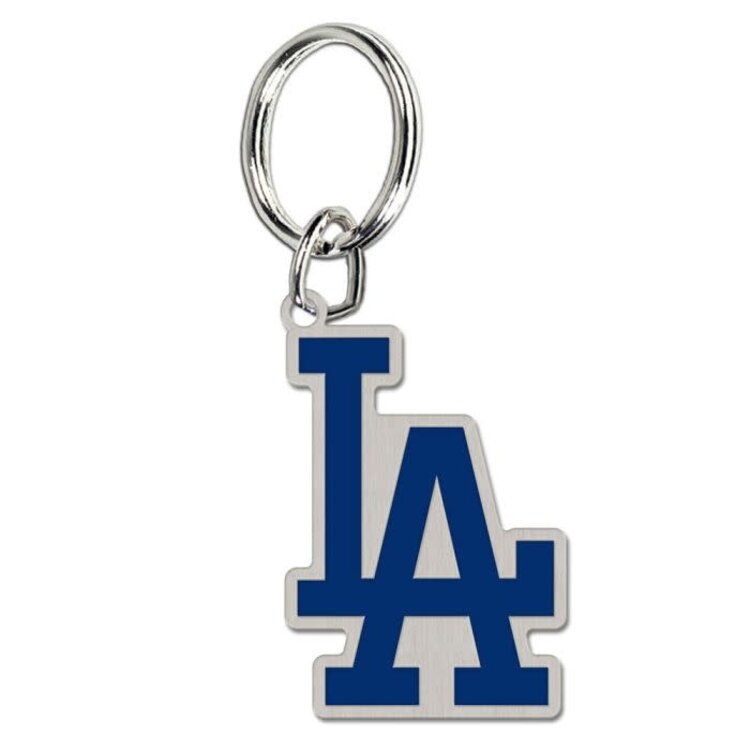 Wincraft LA Dodgers "LA" Silver Cloisonne Key Ring