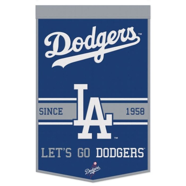 Wincraft LA Dodgers Wool 24"x38" Let's Go Dodgers Banner