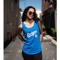 G-III LA Women's Blue Tank Wordmark