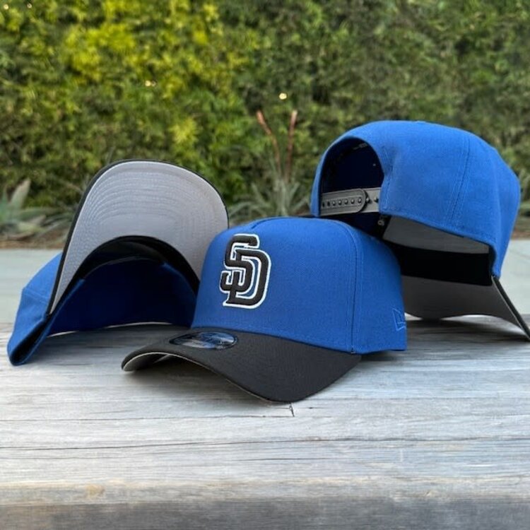New Era SD Padres Indigo/Black White Outline 940 A-Frame
