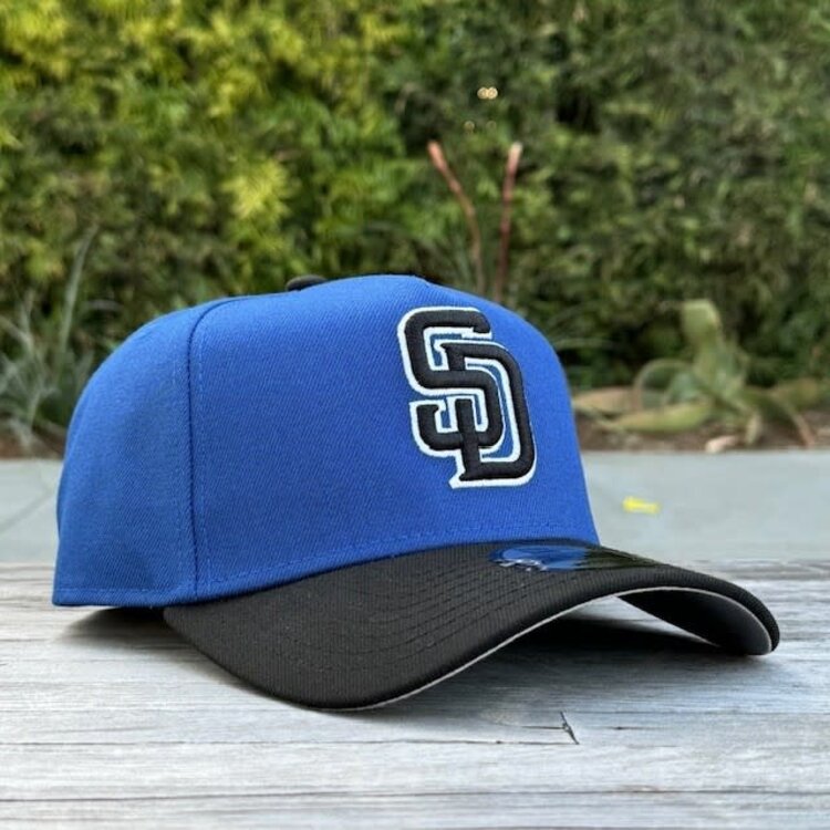 New Era SD Padres Indigo/Black White Outline 940 A-Frame
