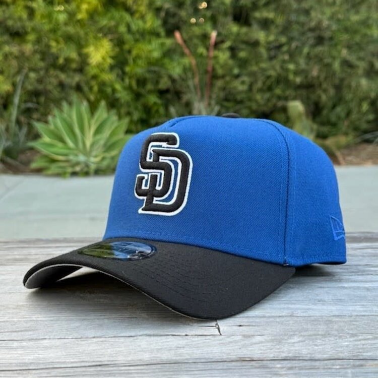 New Era SD Padres Indigo/Black White Outline 940 A-Frame