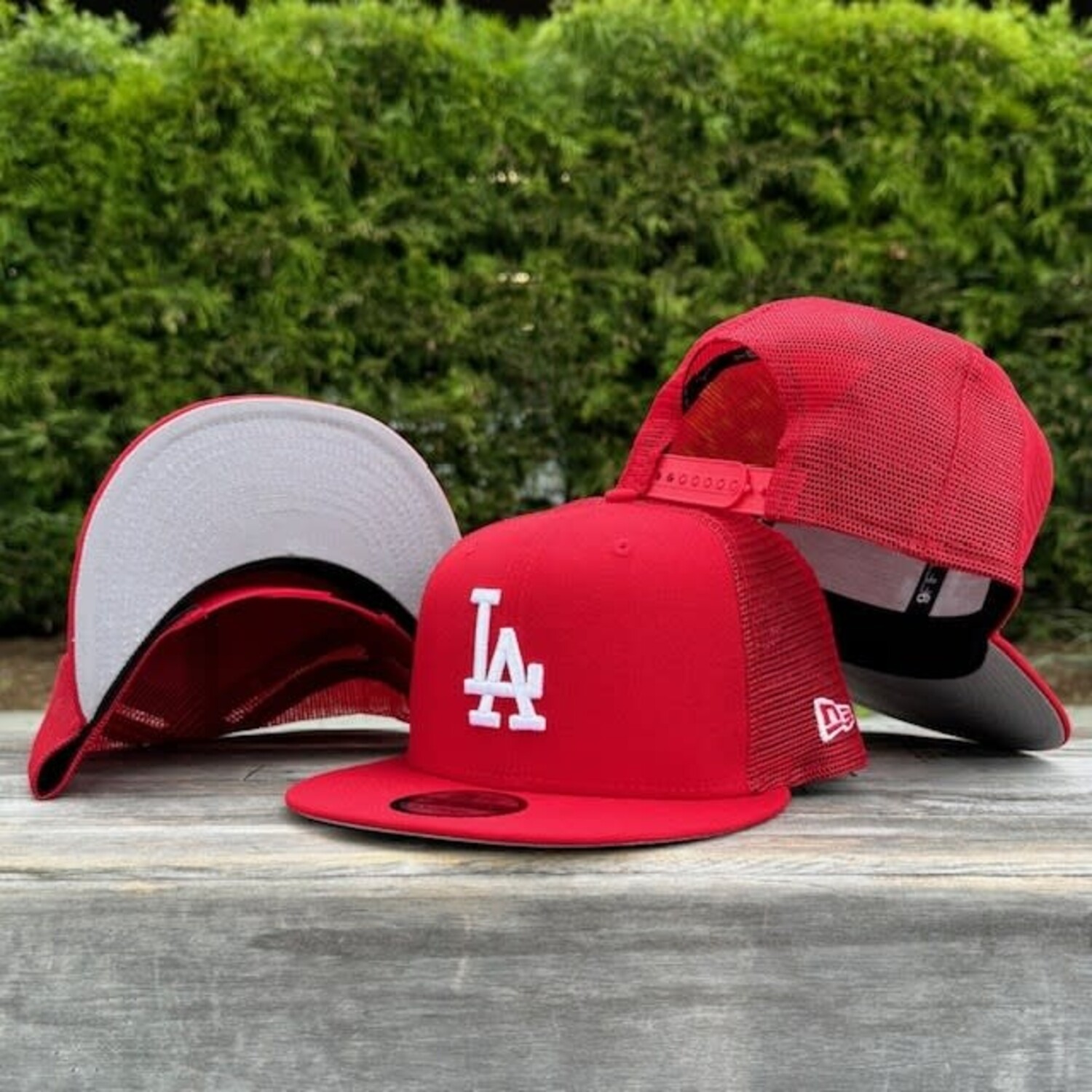 LA Red Mesh 950 Snapback - The Locker Room of Downey