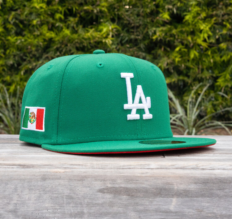 New Era LA Kelly Green Mexico Flag Red UV