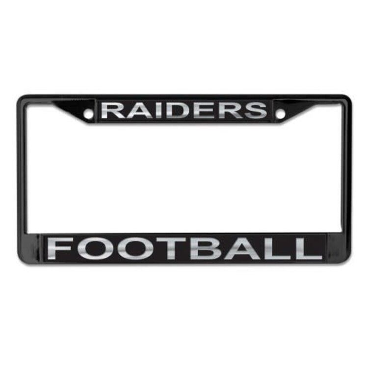 Wincraft Raiders  SL Black Metallic License Plate Frame