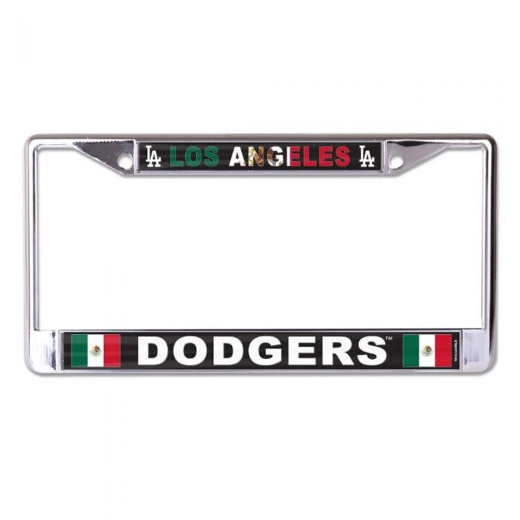 Wincraft Dodgers Mexico Flag License Plate Frame