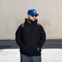 New Era Dodgers NE Black Letter Hoodie
