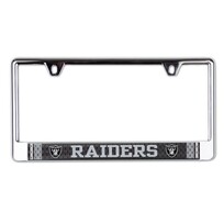 Wincraft Raiders Chrome Jersey Acrylic Inserts License Plate Frame