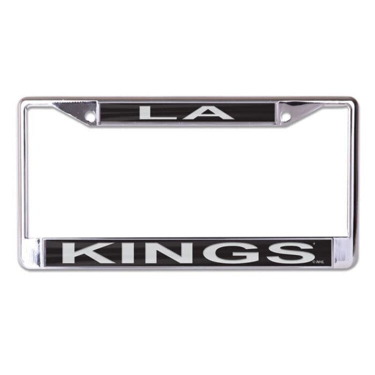 Wincraft LA Kings Chrome Team Color Silver Acrylic Inserts License Plate Frame