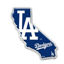 Wincraft LA Dodgers State Chrome Acrylic Domed Insert Auto Emblem