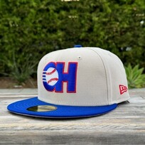 New Era Charros Stone/Royal Retro Logo