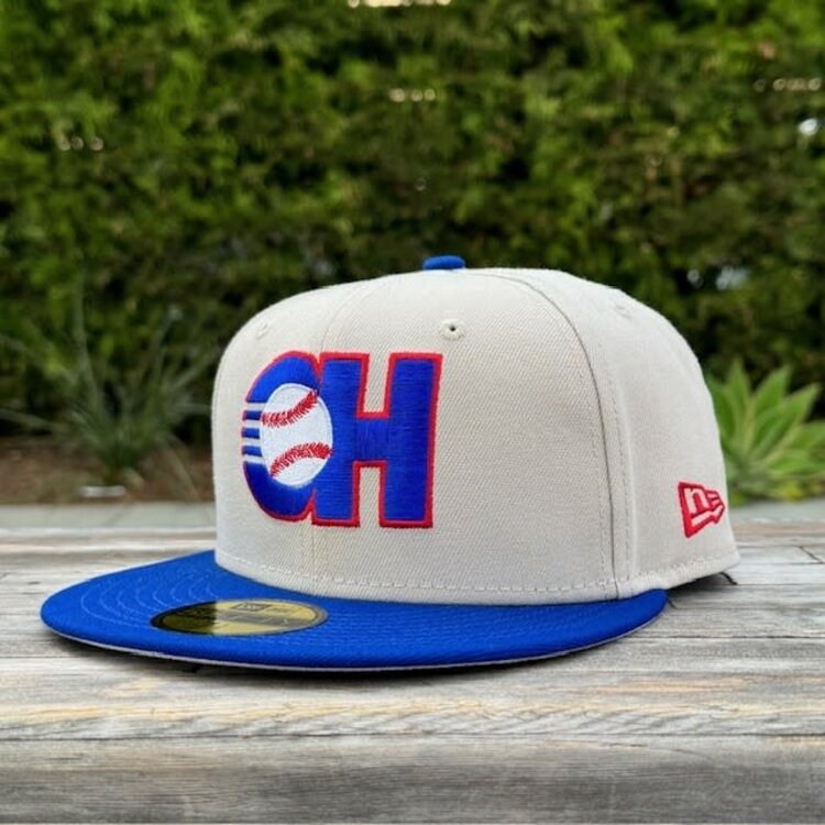 New Era Charros Stone/Royal Retro Logo