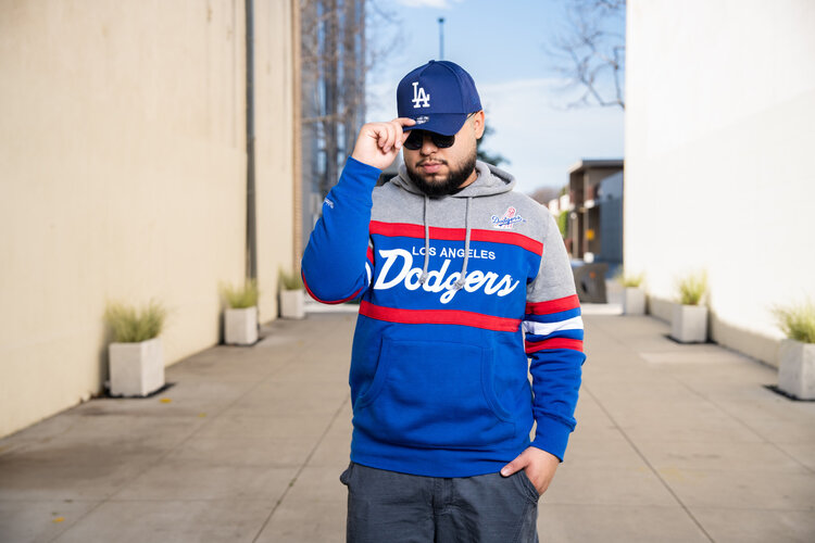 Mitchell and Ness LA Dodgers Mitchell & Ness Head Coach Hoodie