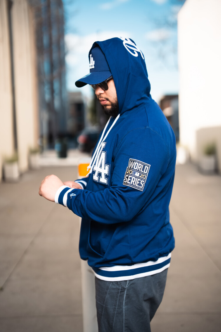 New Era Dodgers NE Men's Logo Select Hoodie Royal